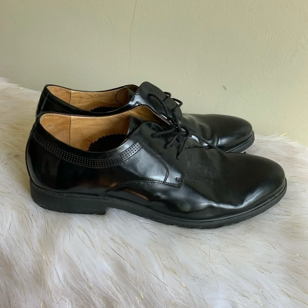 Montagut black leather shoes size 9.5